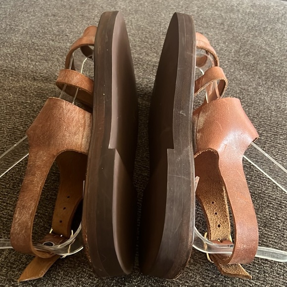 Zora by St Thomas Hand Made Brown Leather Sandals Size 8 - Picture 9 of 16